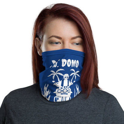 D.J. Domo "Biker 1" Unisex All Purpose Gaiter Blue/White