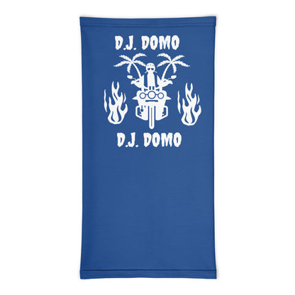 D.J. Domo "Biker 1" Unisex All Purpose Gaiter Blue/White