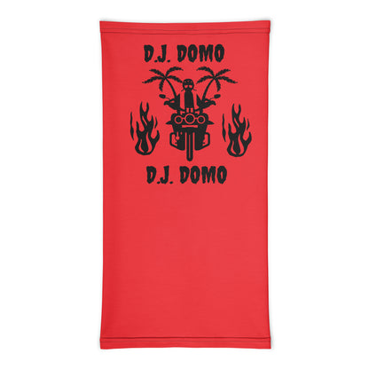 D.J. Domo "Biker 1" Unisex All Purpose Gaiter Red/Black