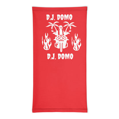 D.J. Domo "Biker 1" Unisex All Purpose Gaiter Red/White