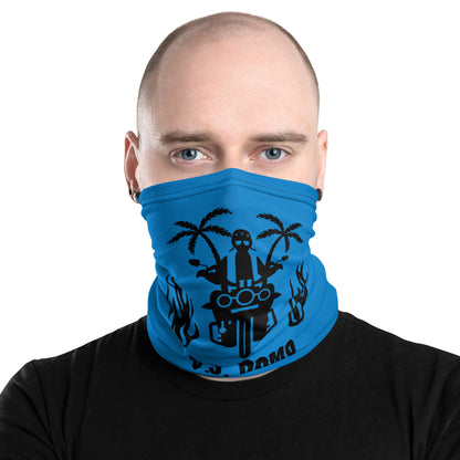 D.J. Domo "Biker 2" Unisex All Purpose Gaiter Light Blue/Black