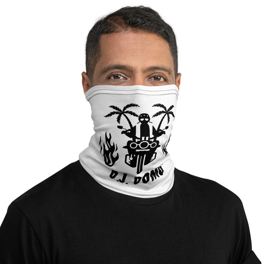 D.J. Domo "Biker 2" Unisex All Purpose Gaiter White/Black