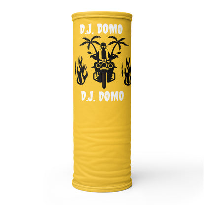 D.J. Domo "Biker 1" Unisex All Purpose Gaiter Gold/Black/White