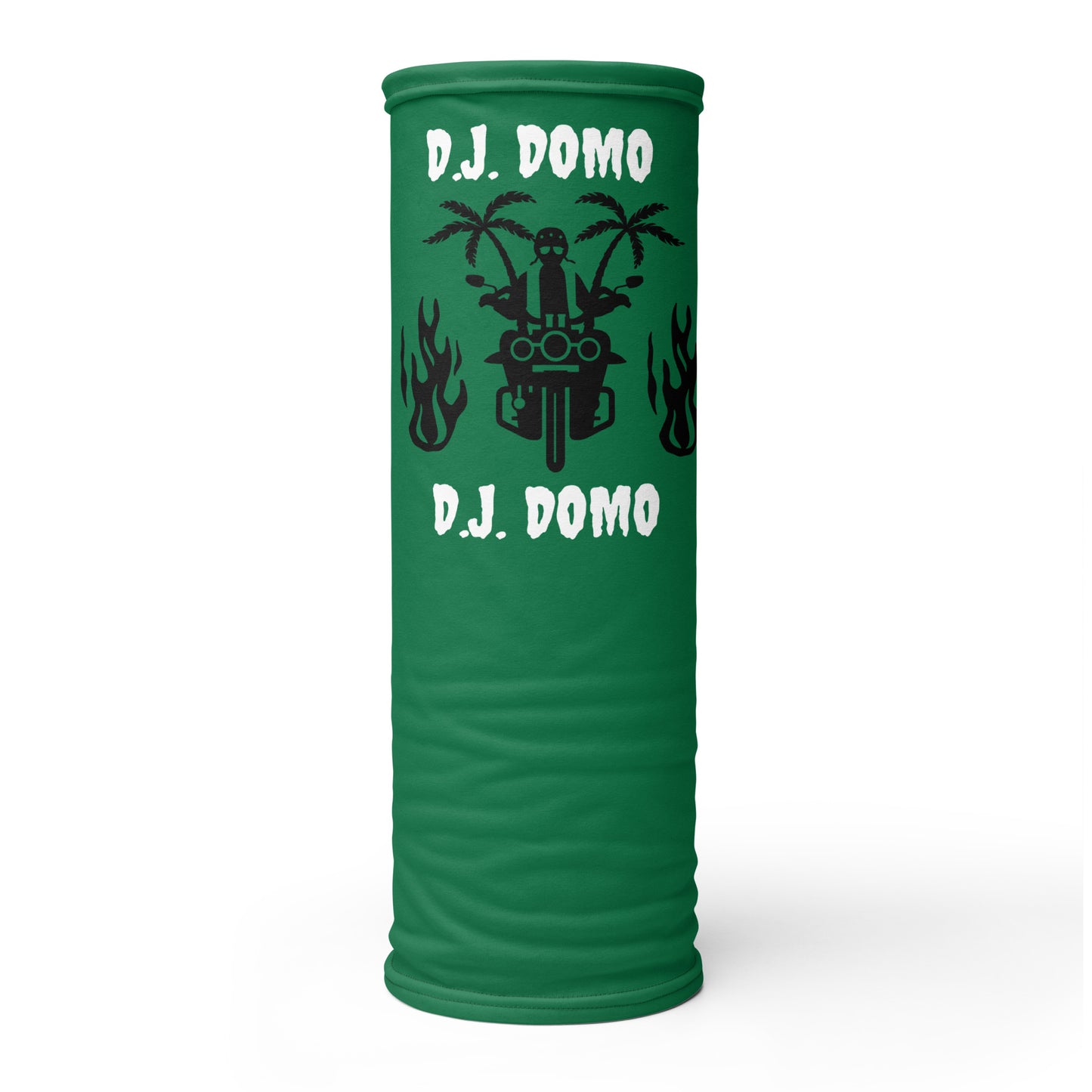 D.J. Domo "Biker 1" Unisex All Purpose Gaiter Green/Black/White