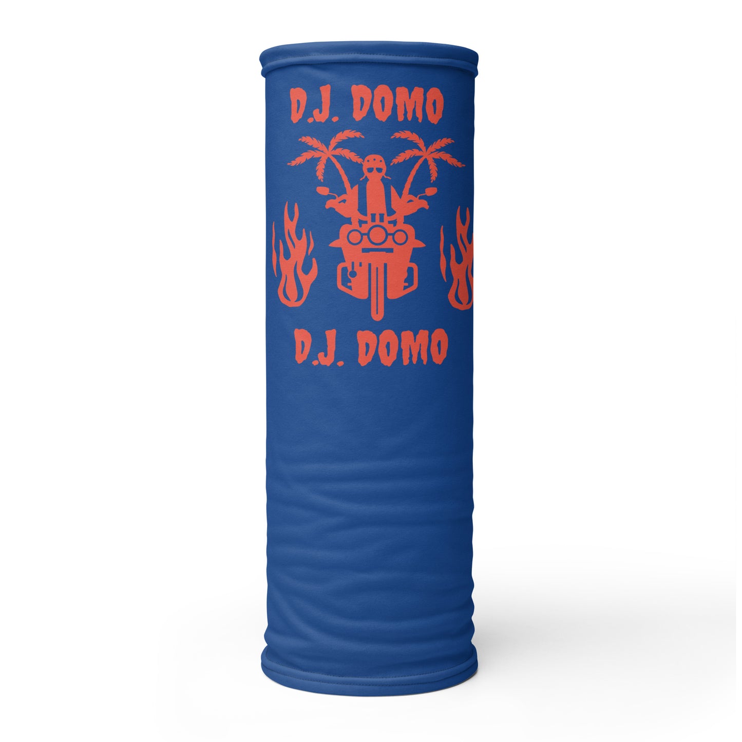 D.J. Domo "Biker 1" Unisex All Purpose Gaiter Blue/Red