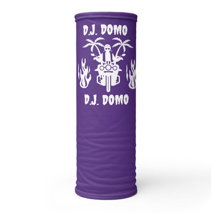 D.J. Domo "Biker 1" Unisex All Purpose Gaiter Purple/White