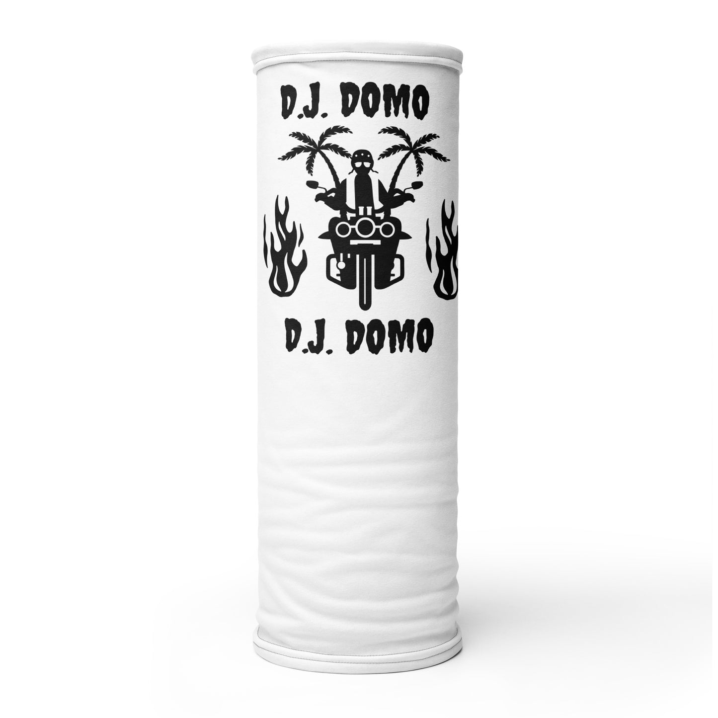 D.J. Domo "Biker 1" Unisex All Purpose Gaiter White/Black