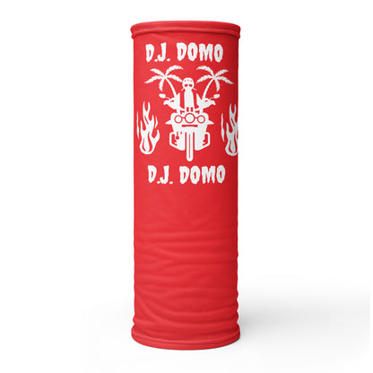 D.J. Domo "Biker 1" Unisex All Purpose Gaiter Red/White