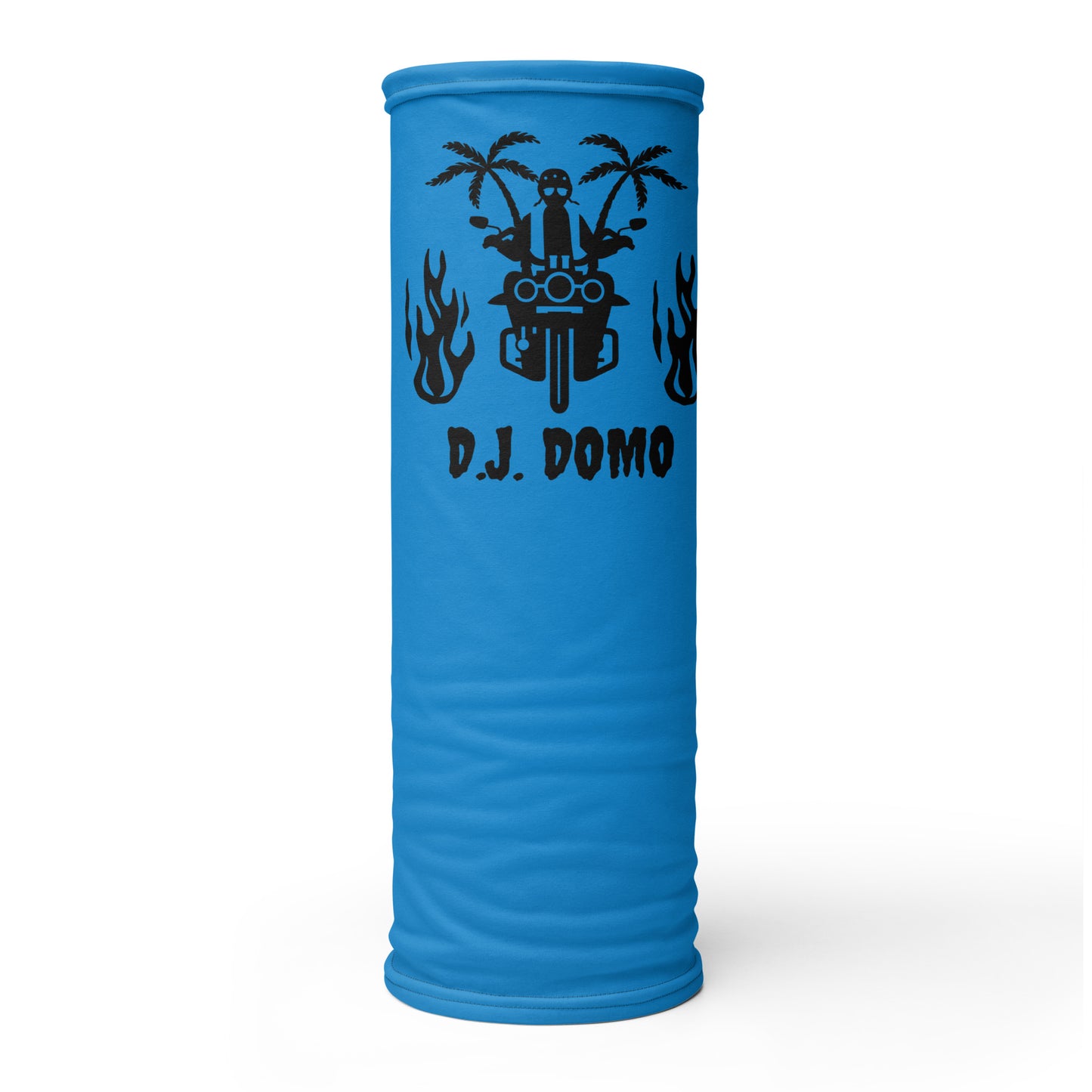 D.J. Domo "Biker 2" Unisex All Purpose Gaiter Light Blue/Black