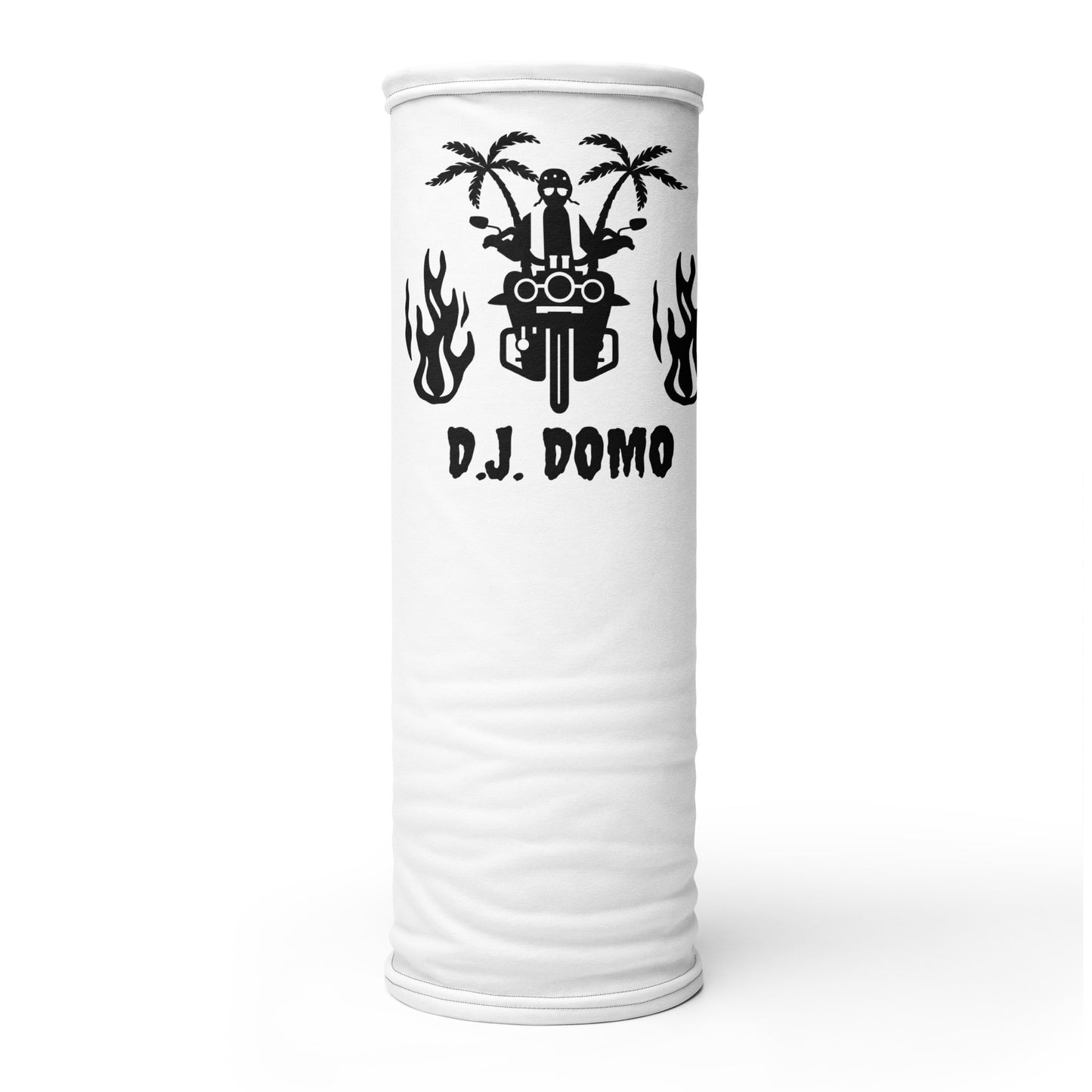 D.J. Domo "Biker 2" Unisex All Purpose Gaiter White/Black