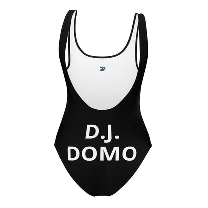 D.J. Domo "Classic" One-Piece Swimsuit Black/White