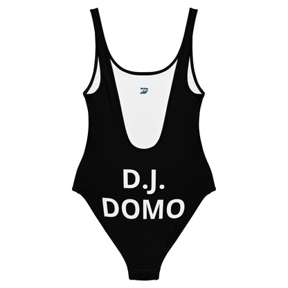 D.J. Domo "Classic" One-Piece Swimsuit Black/White