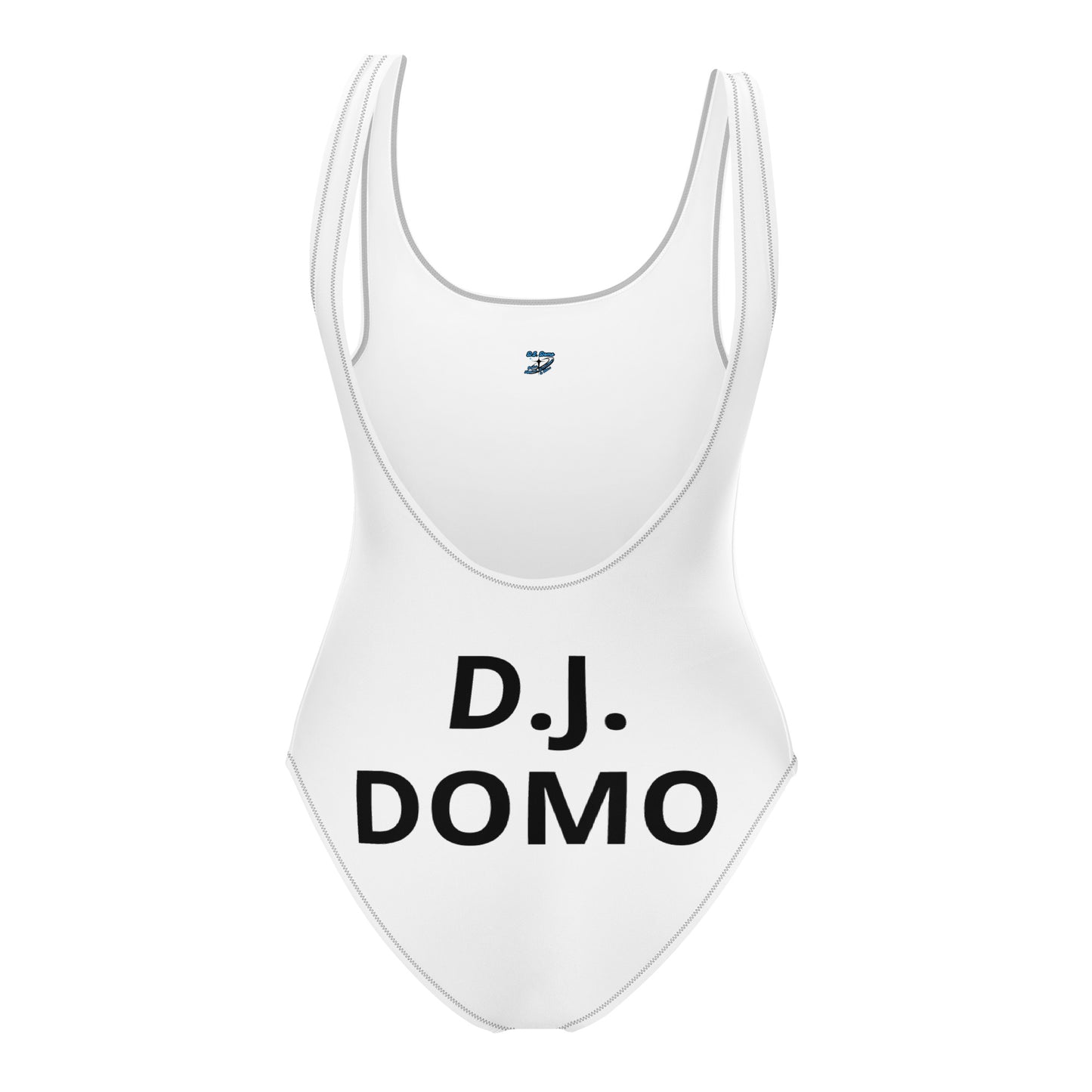 D.J. Domo "Classic" One-Piece Swimsuit White/Black