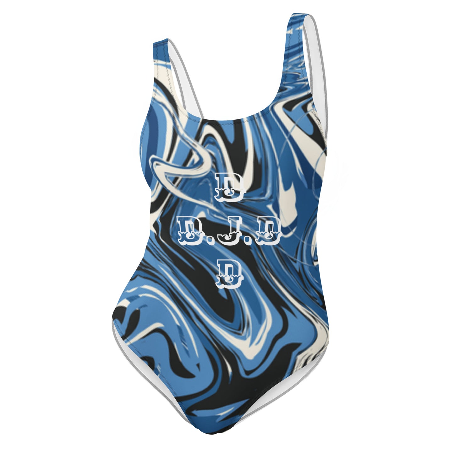 D.J.D "Blue Swirlz" One-Piece Swimsuit