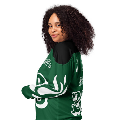 D.J. Domo "Fire Est" Unisex Hockey Fan Jersey Green/White