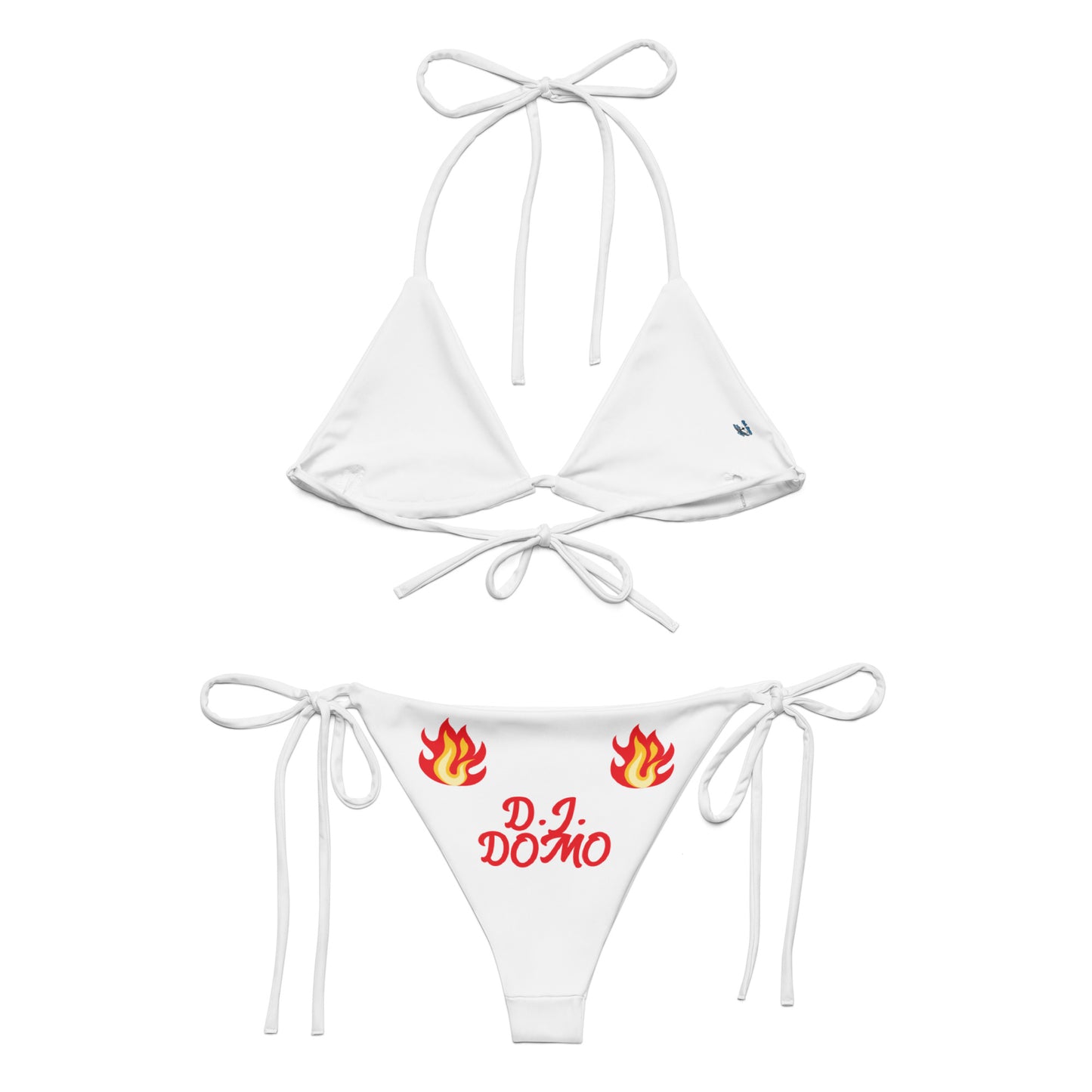 D.J. Domo "Hot Fire" 2 Piece String Bikini Swimsuit