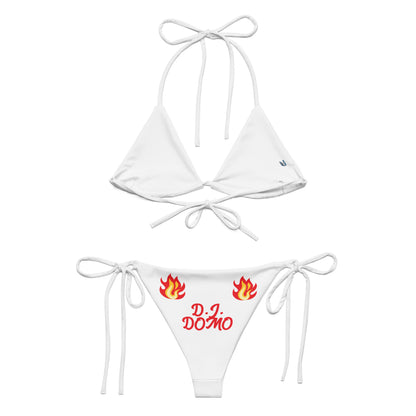 D.J. Domo "Hot Fire" 2 Piece String Bikini Swimsuit