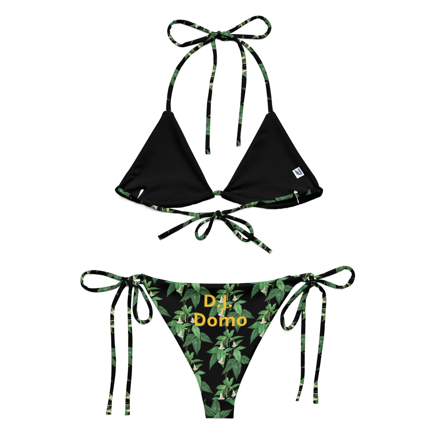 D.J. Domo "Gold Star" 2 Piece String Bikini Swimsuit