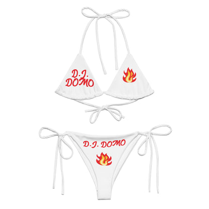 D.J. Domo "Hot Fire" 2 Piece String Bikini Swimsuit