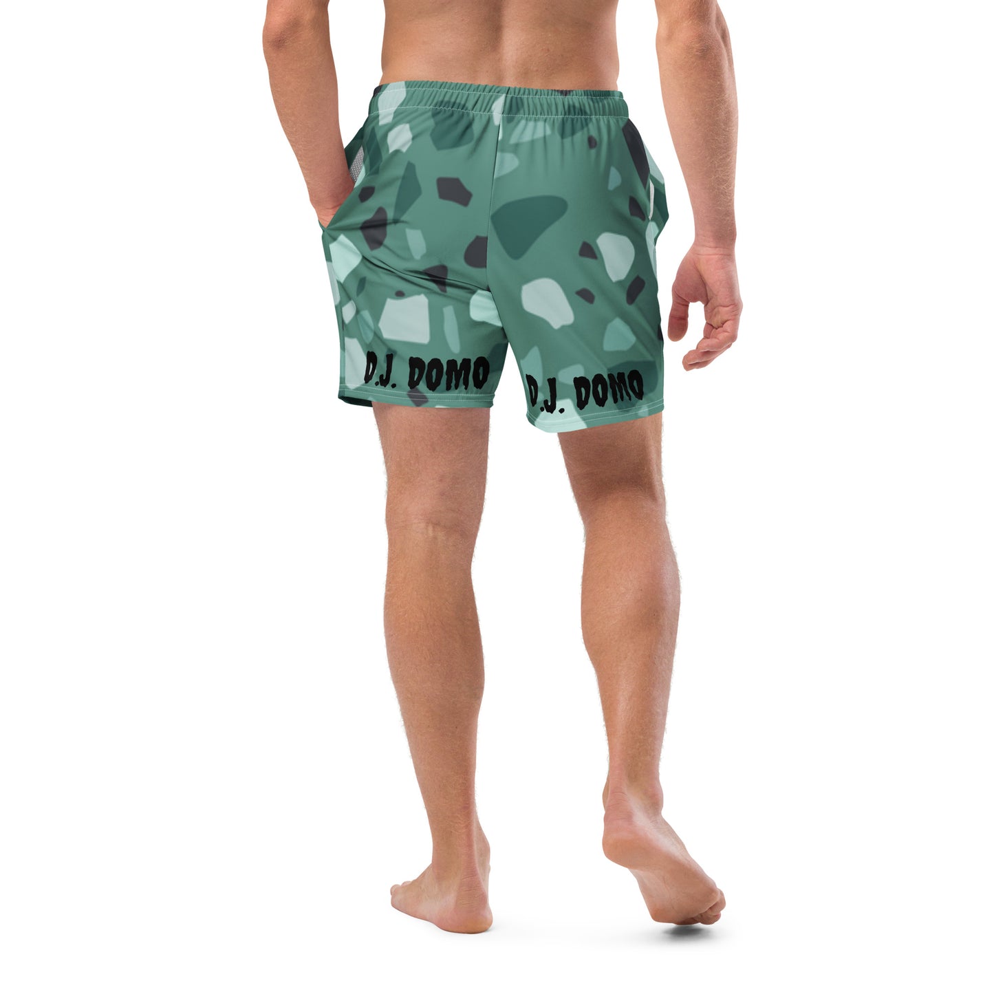 D.J. Domo "Green Shapes" Swim Trunks