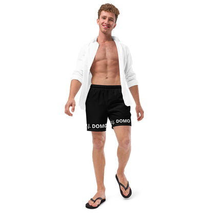 D.J. Domo "Classic" Swim Trunks Black/White