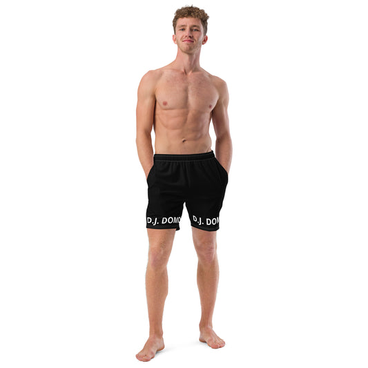 D.J. Domo "Classic" Swim Trunks Black/White