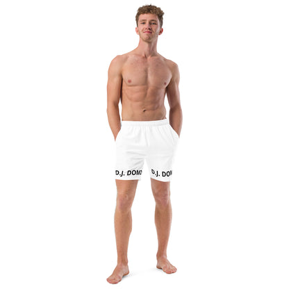 D.J. Domo "Classic" Swim Trunks White/Black