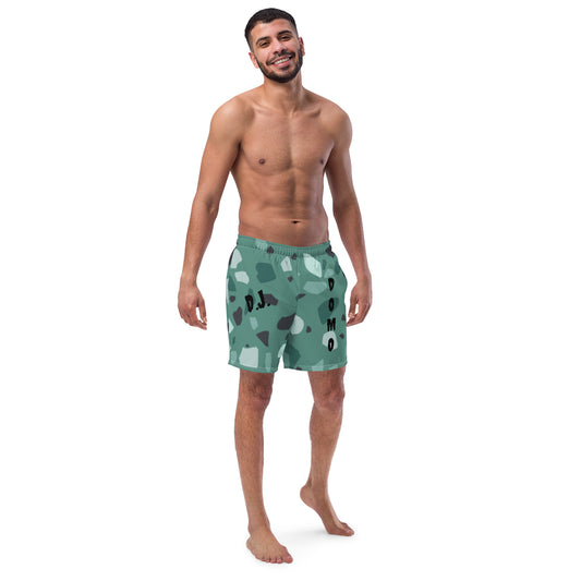 D.J. Domo "Green Shapes" Swim Trunks