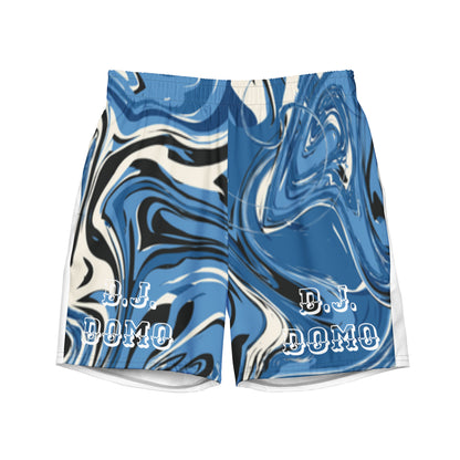 D.J. Domo "Blue Swirlz" Swim Trunks