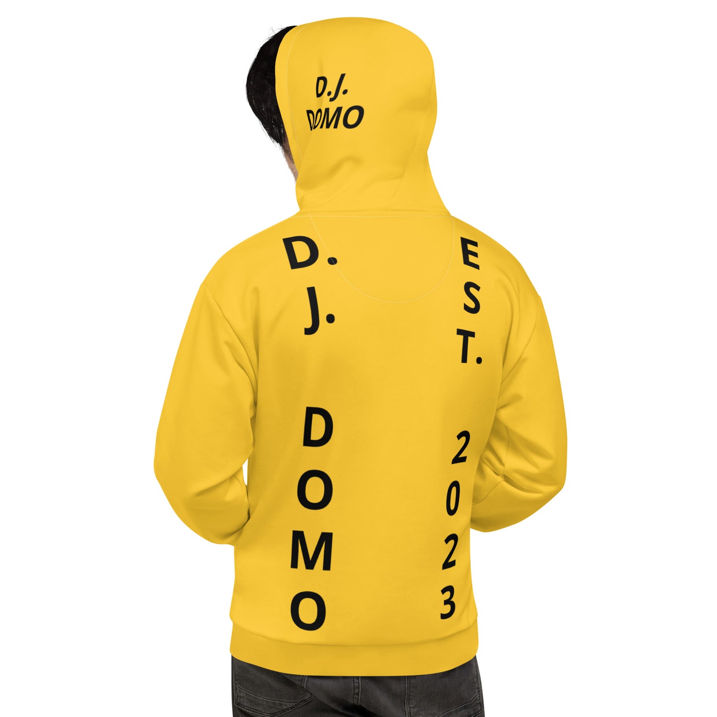 D.J. Domo "Est" Unisex Hoodie Gold/Black