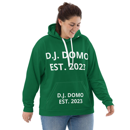 D.J. Domo "Est" Unisex Hoodie Green/White