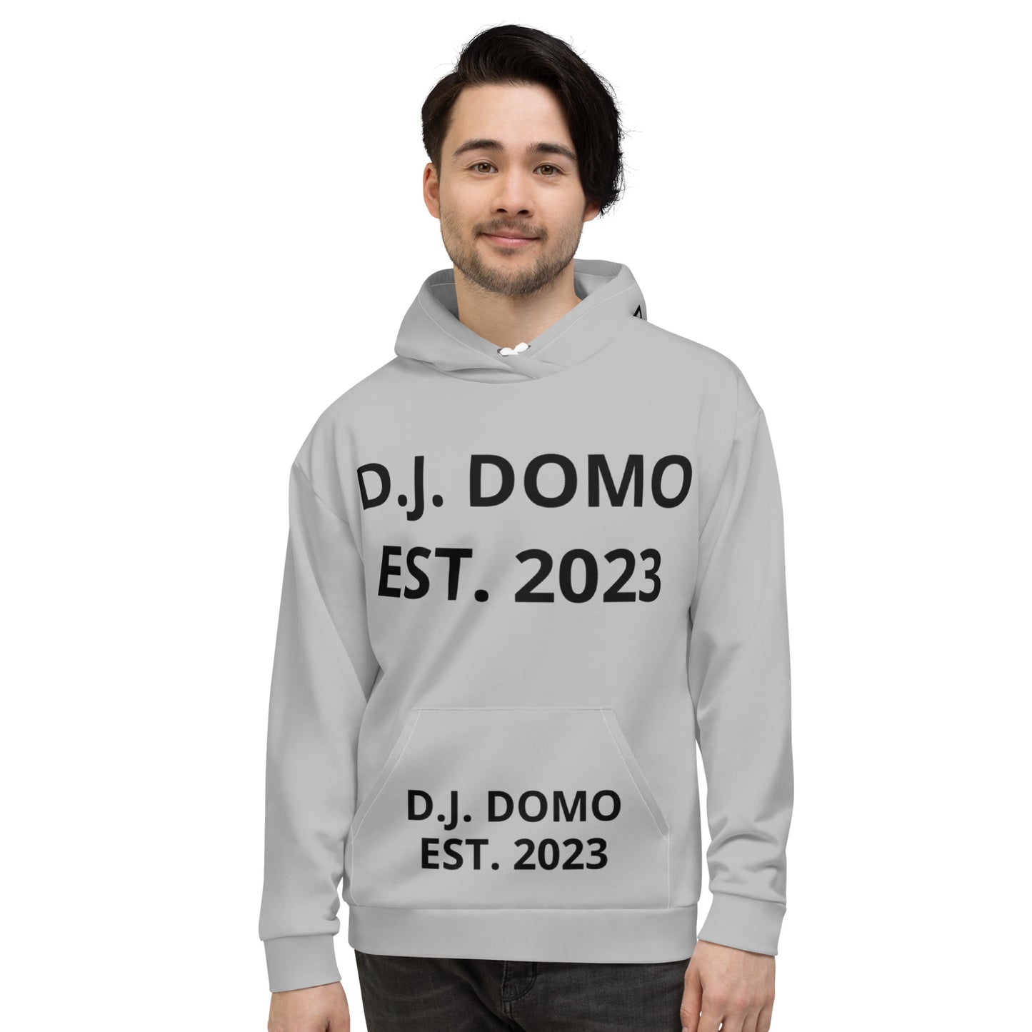 D.J. Domo "Est" Unisex Hoodie Gray/Black