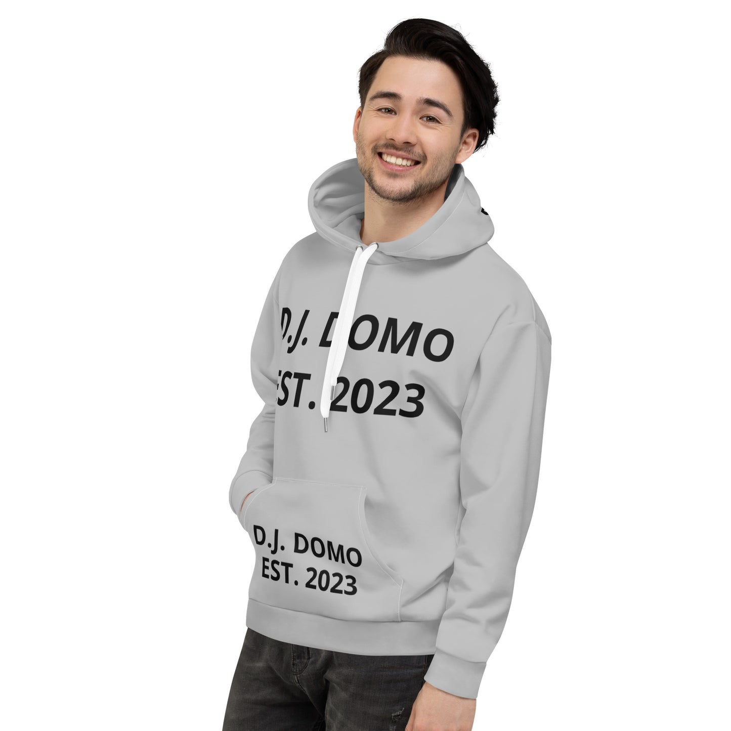 D.J. Domo "Est" Unisex Hoodie Gray/Black