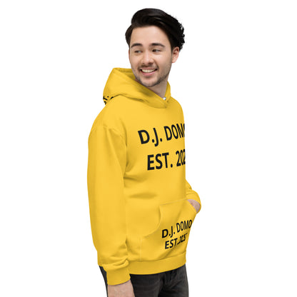 D.J. Domo "Est" Unisex Hoodie Gold/Black