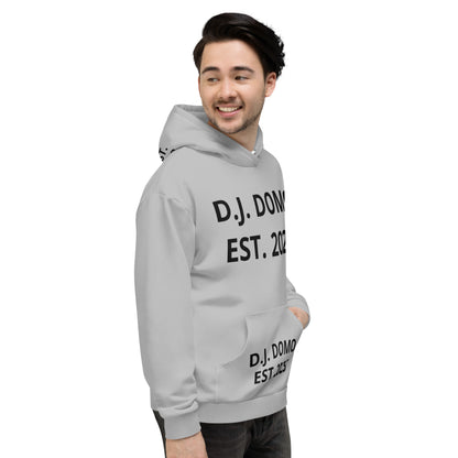 D.J. Domo "Est" Unisex Hoodie Gray/Black