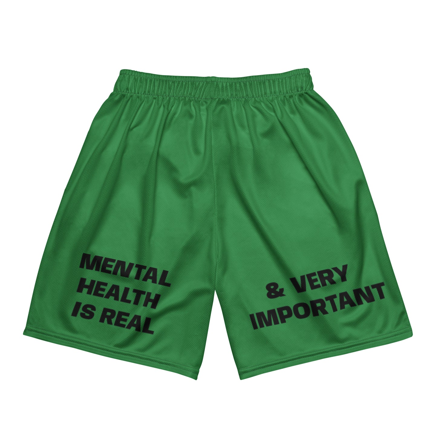 D.J. Domo "Mental Health yournotalone" Unisex Mesh Shorts Green/Black