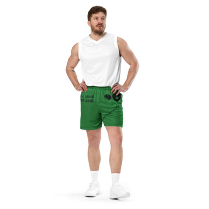 D.J. Domo "Mental Health yournotalone" Unisex Mesh Shorts Green/Black