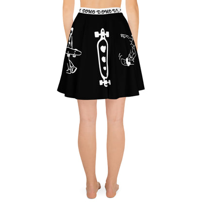 D.J. Domo Skater Skirt Black/White