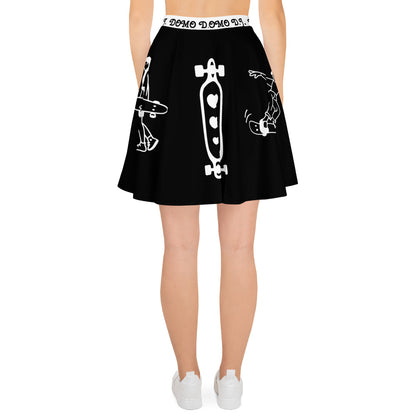 D.J. Domo Skater Skirt Black/White