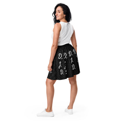 D.J. Domo "D.J.D." Skater Skirt Dots/Black/White