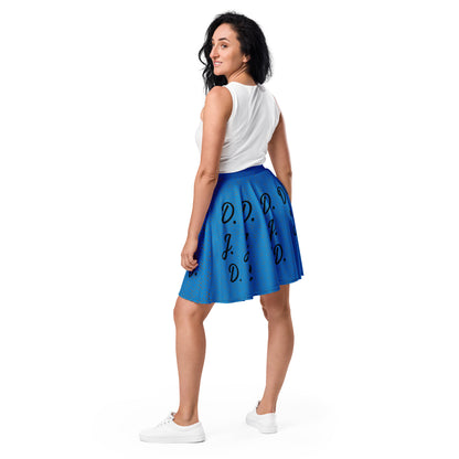 D.J. Domo "D.J.D." Skater Skirt Light Blue/Black