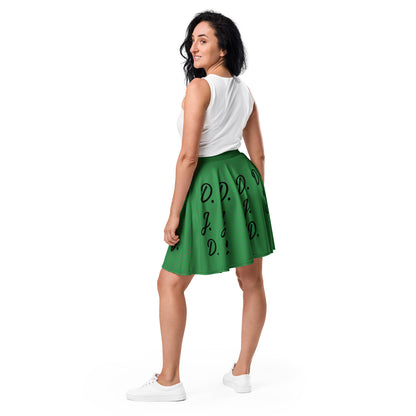 D.J. Domo "D.J.D." Skater Skirt Green/Black