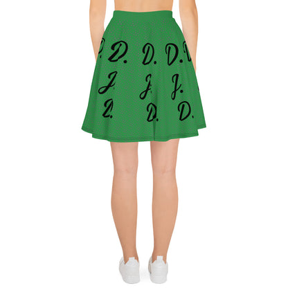 D.J. Domo "D.J.D." Skater Skirt Green/Black