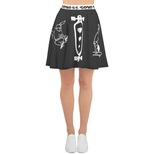 D.J. Domo Skater Skirt Black/White