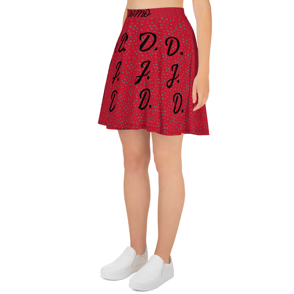 D.J. Domo "D.J.D." Skater Skirt Dots/Red/Black