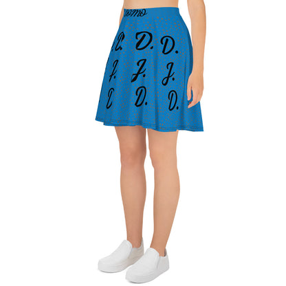 D.J. Domo "D.J.D." Skater Skirt Light Blue/Black