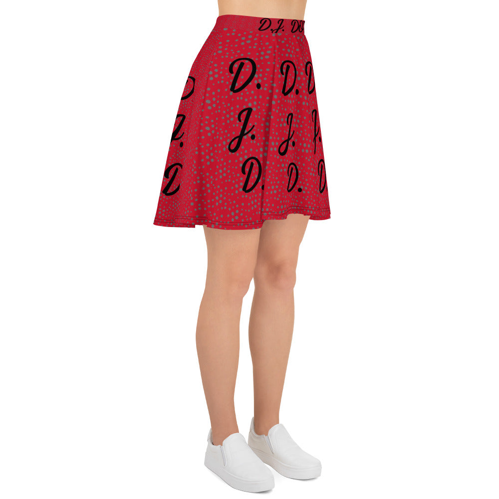 D.J. Domo "D.J.D." Skater Skirt Dots/Red/Black