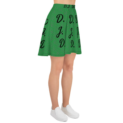 D.J. Domo "D.J.D." Skater Skirt Green/Black