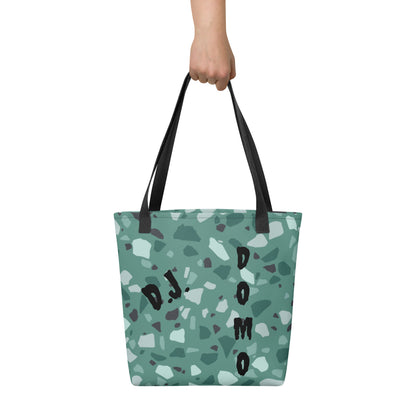 D.J. Domo "Green Shapes" Tote Bag