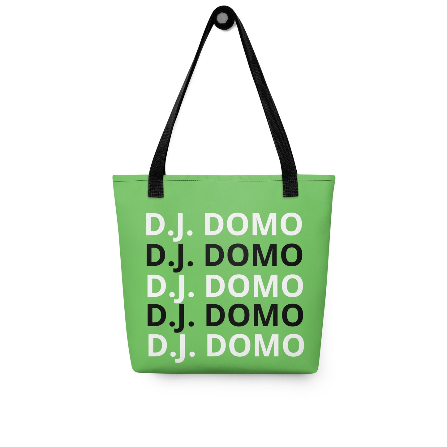 D.J. Domo "Classic" Tote Bag Light Green/Black/White